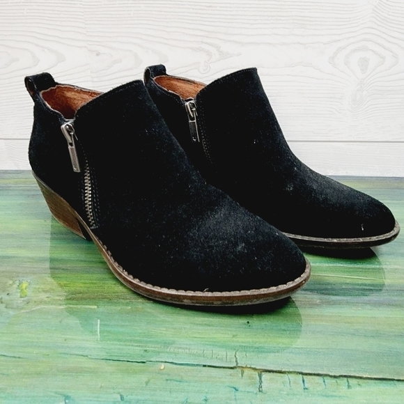 Lucky Brand Suede Booties - Picture 2 of 7